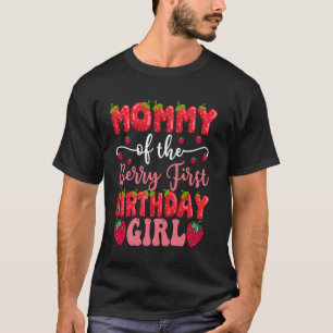 Moeder van de bes eerste verjaardag meisje aardbei t-shirt