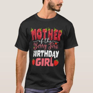 Moeder van de bes eerste verjaardag van meisje aar t-shirt