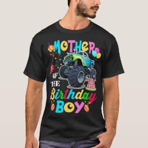 Moeder van de Birthday Boy Monster Truck Birthday T-shirt