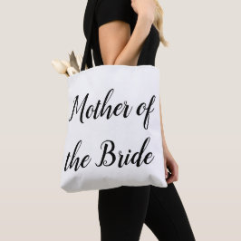 Moeder van de Bride Black Script Wedding Draagtas