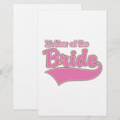 Moeder van de Bride Briefpapier (Voorkant / Achterkant)