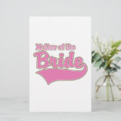 Moeder van de Bride Briefpapier (Staand voorkant)