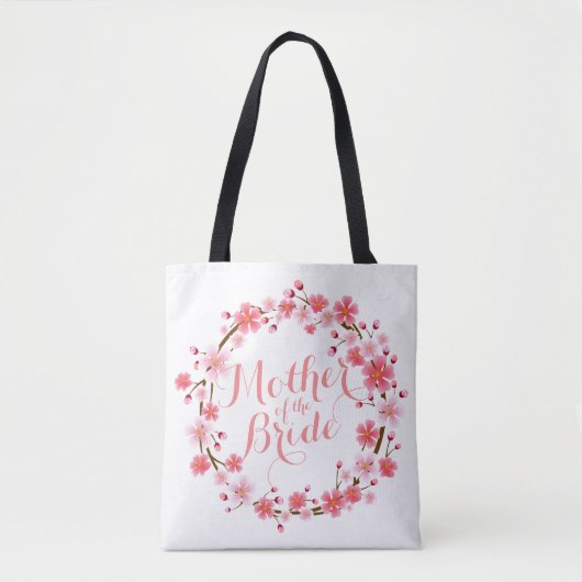 Moeder van de Bride Cherry Blossom Wedding Bag Tote Bag (Voorkant)