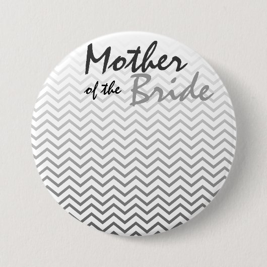 Moeder van de Bride Chevron Pattern Button (Voorkant)