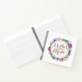 Moeder van de Bride Elegant Floral Notebook Notitieboek (Binnen)