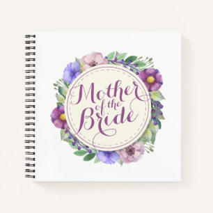 Moeder van de Bride Elegant Floral Notebook Notitieboek