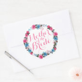 Moeder van de Bride Elegant Floral Wedding Sticker (Envelop)