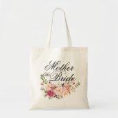 Moeder van de Bride Elegant Rustic Floral Tote Bag (Voorkant)