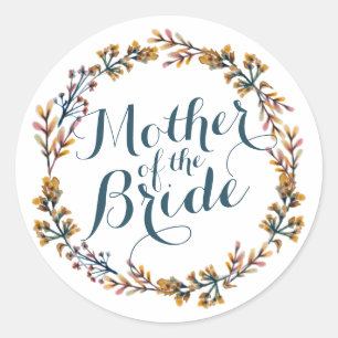 Moeder van de Bride Elegant Wedding Sticker