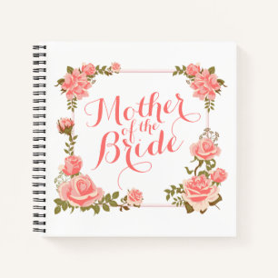 Moeder van de Bride Elegant Wreath-laptop Notitieboek