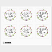 Moeder van de Bride Elegant Wreath Sticker Seal (Vel)