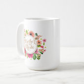 Moeder van de Bride Floral Wedding Classic Mok (Voorkant links)