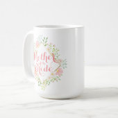 Moeder van de Bride Floral Wedding Classic Mok (Voorkant links)