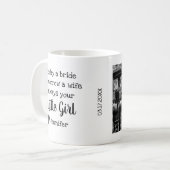 Moeder van de Bride Foto Koffiemok (Voorkant links)