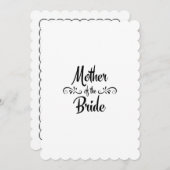 Moeder van de Bride - Funny Rehearsal Dinner Kaart (Voorkant / Achterkant)