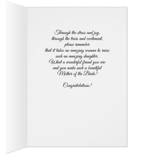 Moeder van de Bride Gefeliciteerd Blush Pink (Binnen (Rechts))