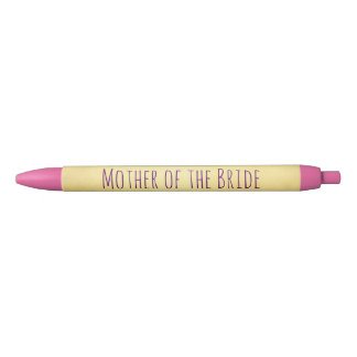 Moeder van de Bride Gold en Roze Zwarte Inkt Pen