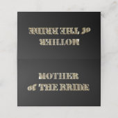 Moeder van de Bride Golden Glitter Typografie (Buitenkant ongevouwen)