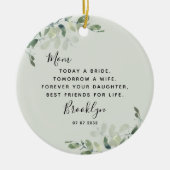 Moeder van de Bride Keepomwille Keramisch Ornament (Voorkant)