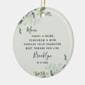Moeder van de Bride Keepomwille Keramisch Ornament (Links)