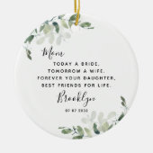 Moeder van de Bride Keepomwille Keramisch Ornament (Voorkant)