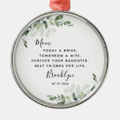 Moeder van de Bride Keepomwille Metalen Ornament (Voorkant)