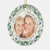 Moeder van de Bride Keepomwille Poem Foto Keramisch Ornament (Links)