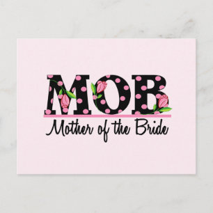 Moeder van de Bride (MOD) Tulip Lettering Briefkaart