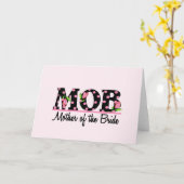 Moeder van de Bride (MOD) Tulip Lettering Kaart (Gele Bloem)
