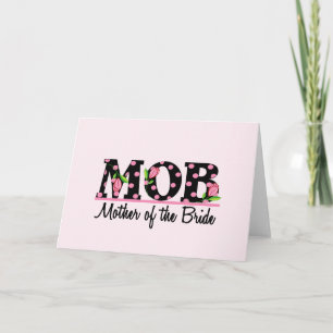 Moeder van de Bride (MOD) Tulip Lettering Kaart