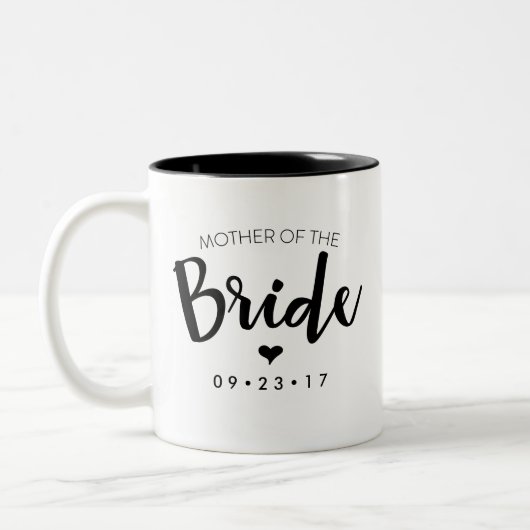 Moeder van de Bride Mok Pas uw datum aan (Links)