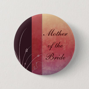 Moeder van de Bride Pin Ronde Button 5,7 Cm