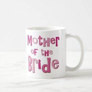 Moeder van de Bride Pink Brown Koffiemok