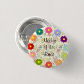 Moeder van de Bride Ronde Button 3,2 Cm (Voorkant /achterkant)