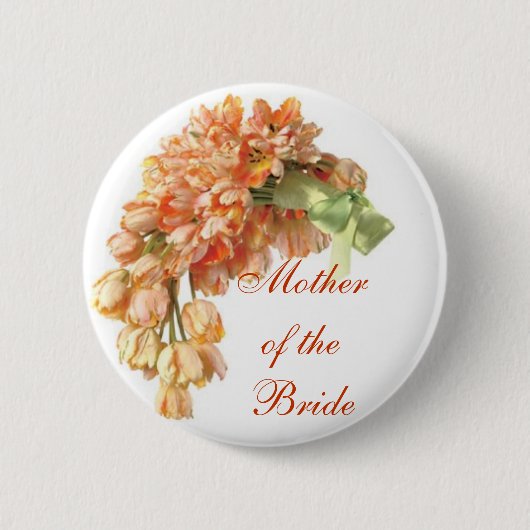 Moeder van de Bride Ronde Button 5,7 Cm (Voorkant)