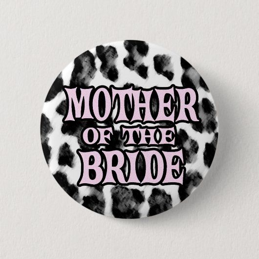 Moeder van de Bride Ronde Button 5,7 Cm (Voorkant)