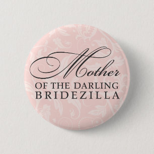Moeder van de Bride Ronde Button 5,7 Cm