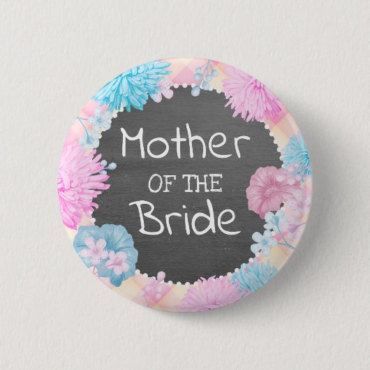 Moeder van de Bride Ronde Button 5,7 Cm (Voorkant)