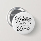 Moeder van de Bride Ronde Button 5,7 Cm (Voorkant /achterkant)