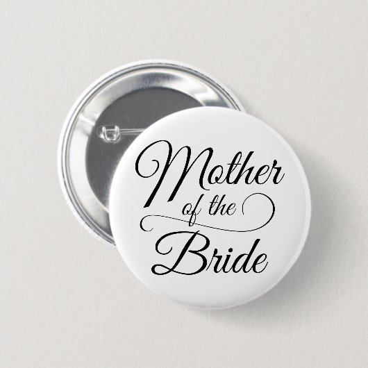 Moeder van de Bride Ronde Button 5,7 Cm (Voorkant /achterkant)