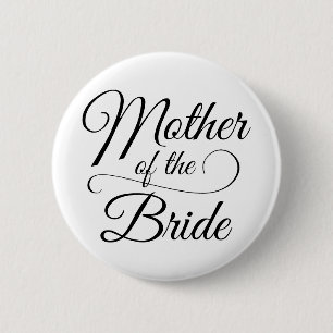 Moeder van de Bride Ronde Button 5,7 Cm