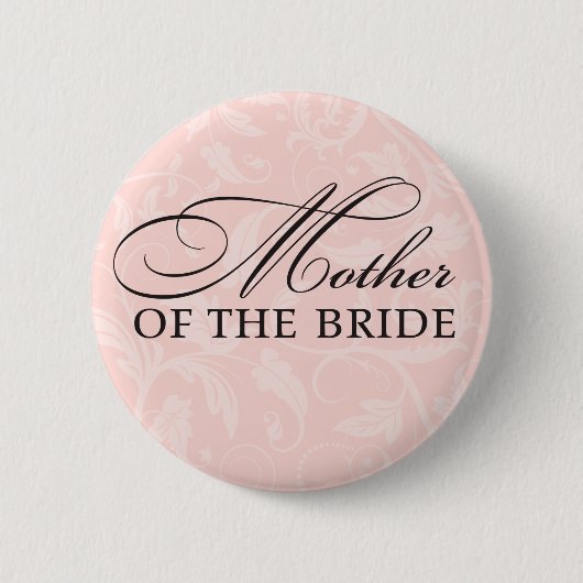 Moeder van de Bride Ronde Button 5,7 Cm (Voorkant)