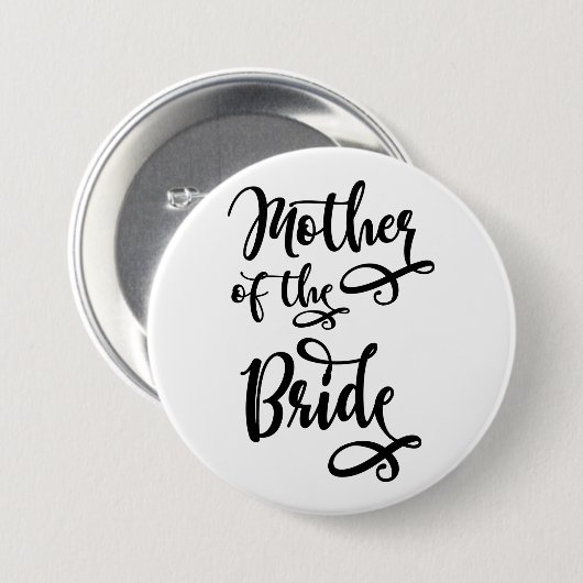 Moeder van de Bride Ronde Button 7,6 Cm (Voorkant /achterkant)