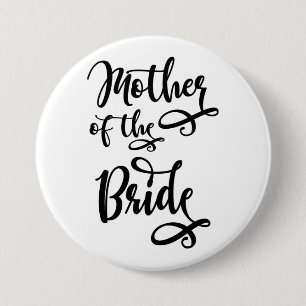 Moeder van de Bride Ronde Button 7,6 Cm