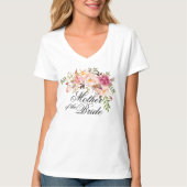 moeder van de bride rustic floral t-shirt (Voorkant)