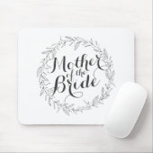 Moeder van de Bride Simple Floral Wedding Mousepad Muismat (Met muis)