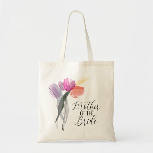 Moeder van de Bride Simple Spring Tulips Wedding Tote Bag (Voorkant)