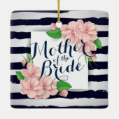 Moeder van de Bride Summer Wedding | Versiering Keramisch Ornament (Achterkant)