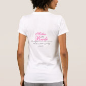 Moeder van de Bride T-Shirt (Achterkant)