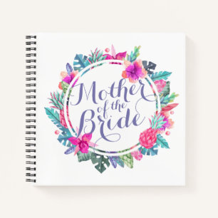 Moeder van de Bride Tropical Wedding Guestbook Notitieboek